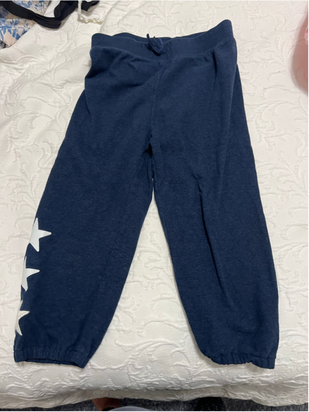 Kids Polo Ralph Lauren Joggers Size M Blue with White Stars